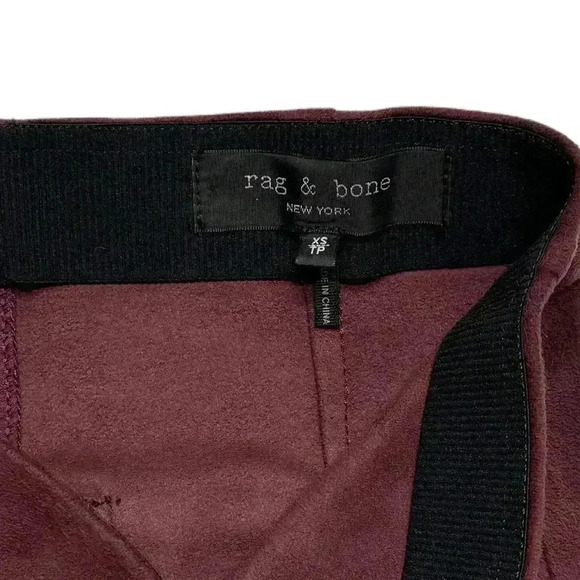 {rag & bone} "Nina" Faux Suede Leather Elastic Waist Pull On Leggings Pants - Picture 6 of 7
